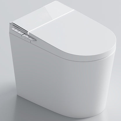 Contemporary White Flush Toilet Heated Seat Included Urine Toilet for Washroom Manual Lid (Standard) Clearhalo 'Bathroom Remodel & Bathroom Fixtures' 'Home Improvement' 'home_improvement' 'home_improvement_toilets' 'Toilets & Bidets' 'Toilets' 7404340