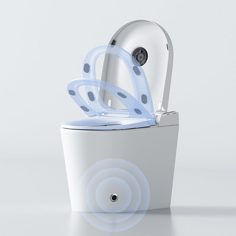 Contemporary White Flush Toilet Heated Seat Included Urine Toilet for Washroom Clearhalo 'Bathroom Remodel & Bathroom Fixtures' 'Home Improvement' 'home_improvement' 'home_improvement_toilets' 'Toilets & Bidets' 'Toilets' 7404343