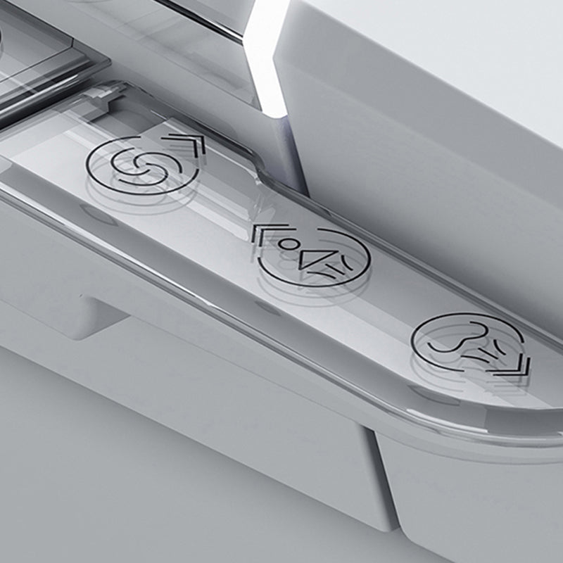 Contemporary White Flush Toilet Heated Seat Included Urine Toilet for Washroom Clearhalo 'Bathroom Remodel & Bathroom Fixtures' 'Home Improvement' 'home_improvement' 'home_improvement_toilets' 'Toilets & Bidets' 'Toilets' 7404346