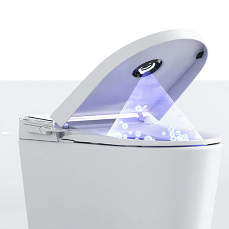 Contemporary White Flush Toilet Heated Seat Included Urine Toilet for Washroom Clearhalo 'Bathroom Remodel & Bathroom Fixtures' 'Home Improvement' 'home_improvement' 'home_improvement_toilets' 'Toilets & Bidets' 'Toilets' 7404349