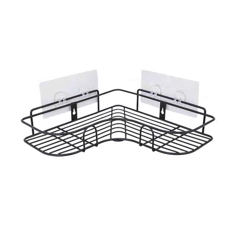 Modern Bath Hardware Set Adhesive Mount Bathroom Hardware Set with Bath Shelf Clearhalo 'Bathroom Hardware Sets' 'Bathroom Hardware' 'Bathroom Remodel & Bathroom Fixtures' 'bathroom_hardware_sets' 'Home Improvement' 'home_improvement' 'home_improvement_bathroom_hardware_sets' 7404858