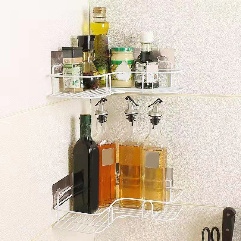 Modern Bath Hardware Set Adhesive Mount Bathroom Hardware Set with Bath Shelf Clearhalo 'Bathroom Hardware Sets' 'Bathroom Hardware' 'Bathroom Remodel & Bathroom Fixtures' 'bathroom_hardware_sets' 'Home Improvement' 'home_improvement' 'home_improvement_bathroom_hardware_sets' 7404862