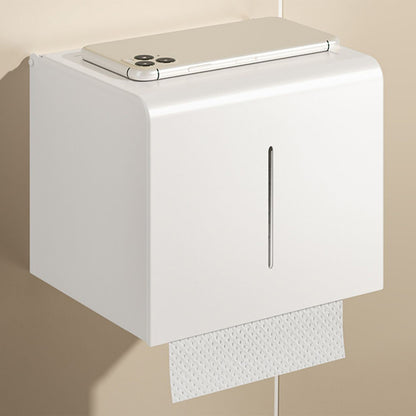 Metal Drill and Screw Mount Bathroom Accessories Hardware Set Tissue Box Clearhalo 'Bathroom Hardware Sets' 'Bathroom Hardware' 'Bathroom Remodel & Bathroom Fixtures' 'bathroom_hardware_sets' 'Home Improvement' 'home_improvement' 'home_improvement_bathroom_hardware_sets' 7404876