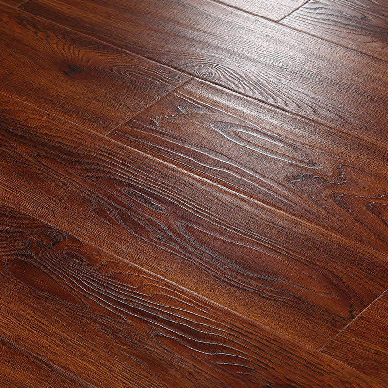 Modern Style Laminate Floor Wooden Scratch Resistant Laminate Flooring Brown Black Clearhalo 'Flooring 'Home Improvement' 'home_improvement' 'home_improvement_laminate_flooring' 'Laminate Flooring' 'laminate_flooring' Walls and Ceiling' 7405309