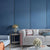 Contemporary Style Wall Panel Linen Living Room Peel and Stick Wall Paneling Dark Blue Clearhalo 'Flooring 'Home Improvement' 'home_improvement' 'home_improvement_wall_paneling' 'Wall Paneling' 'wall_paneling' 'Walls & Ceilings' Walls and Ceiling' 7405638