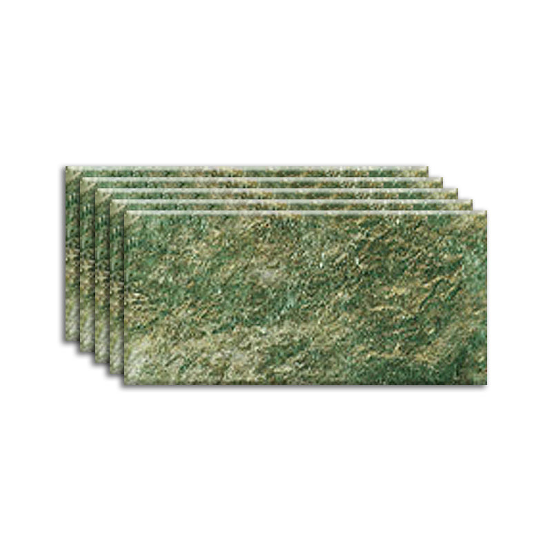 Modern Peel & Stick Subway Tile PVC Wallpaper for Kitchen Backsplash Green Clearhalo 'Flooring 'Home Improvement' 'home_improvement' 'home_improvement_peel_stick_blacksplash' 'Peel & Stick Backsplash Tile' 'peel_stick_blacksplash' 'Walls & Ceilings' Walls and Ceiling' 7406459