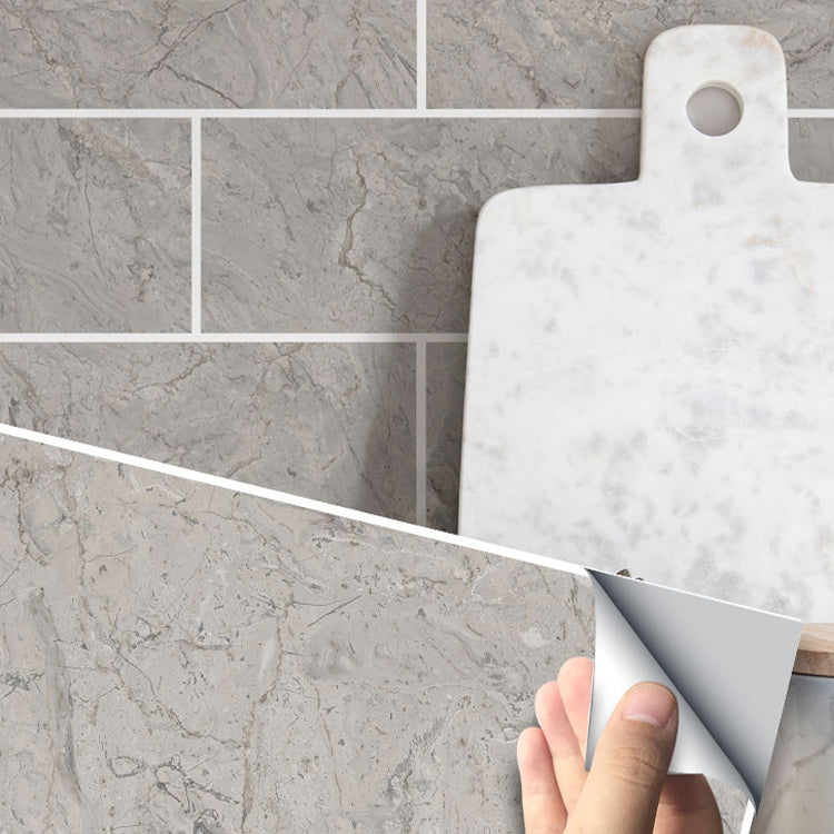 Modern Peel & Stick Subway Tile PVC Wallpaper for Kitchen Backsplash Clearhalo 'Flooring 'Home Improvement' 'home_improvement' 'home_improvement_peel_stick_blacksplash' 'Peel & Stick Backsplash Tile' 'peel_stick_blacksplash' 'Walls & Ceilings' Walls and Ceiling' 7406468