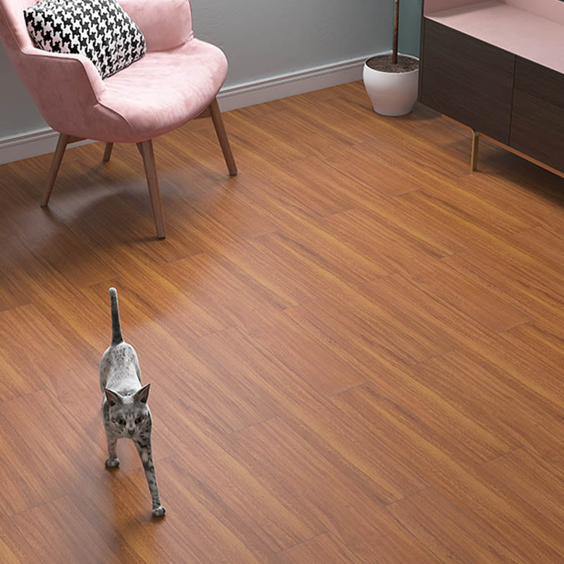 Waterproof PVC Flooring Fire Resistant Self-Stick Wooden Effect PVC Flooring Brown Clearhalo 'Flooring 'Home Improvement' 'home_improvement' 'home_improvement_vinyl_flooring' 'Vinyl Flooring' 'vinyl_flooring' Walls and Ceiling' 7407145