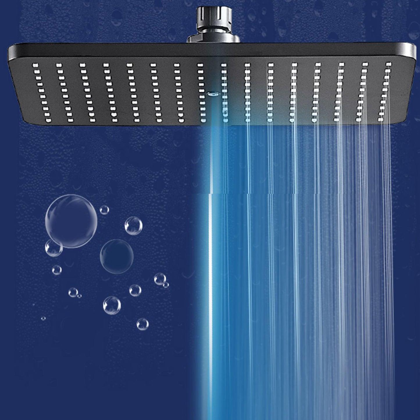 Modern Rectangle Shower Head Combo Standard Spray Pattern with Handheld Shower Head Clearhalo 'Bathroom Remodel & Bathroom Fixtures' 'Home Improvement' 'home_improvement' 'home_improvement_shower_heads' 'Shower Heads' 'shower_heads' 'Showers & Bathtubs Plumbing' 'Showers & Bathtubs' 7407193