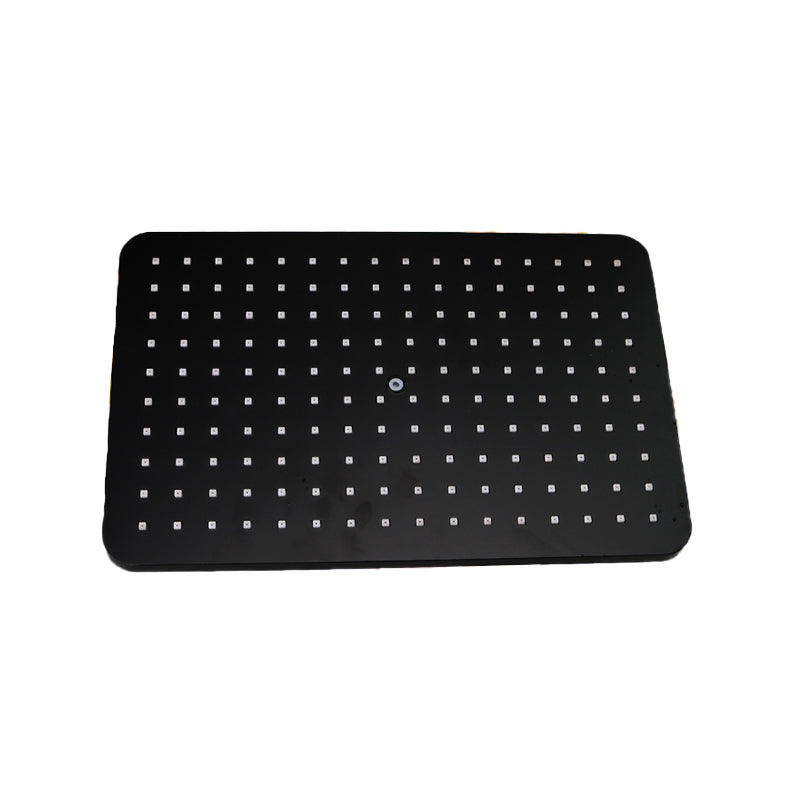 Modern Rectangle Shower Head Combo Standard Spray Pattern with Handheld Shower Head Clearhalo 'Bathroom Remodel & Bathroom Fixtures' 'Home Improvement' 'home_improvement' 'home_improvement_shower_heads' 'Shower Heads' 'shower_heads' 'Showers & Bathtubs Plumbing' 'Showers & Bathtubs' 7407194