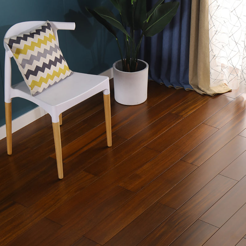 Traditional Plank Flooring Wire Brushed Waterproof Click-Locking Wood Tile Set Brown Black Clearhalo 'Flooring 'Hardwood Flooring' 'hardwood_flooring' 'Home Improvement' 'home_improvement' 'home_improvement_hardwood_flooring' Walls and Ceiling' 7407591