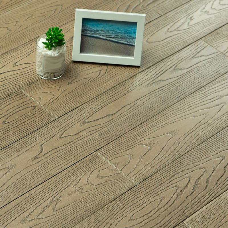 Traditional Plank Flooring Wire Brushed Waterproof Click-Locking Wood Tile Set Gray Yellow Clearhalo 'Flooring 'Hardwood Flooring' 'hardwood_flooring' 'Home Improvement' 'home_improvement' 'home_improvement_hardwood_flooring' Walls and Ceiling' 7407602