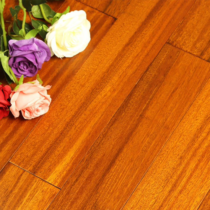 Traditional Plank Flooring Wire Brushed Waterproof Click-Locking Wood Tile Set Yellow Brown Clearhalo 'Flooring 'Hardwood Flooring' 'hardwood_flooring' 'Home Improvement' 'home_improvement' 'home_improvement_hardwood_flooring' Walls and Ceiling' 7407605