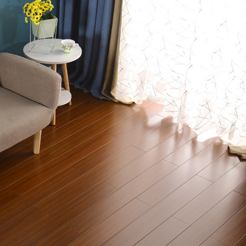 Traditional Plank Flooring Wire Brushed Waterproof Click-Locking Wood Tile Set Dark Brown Clearhalo 'Flooring 'Hardwood Flooring' 'hardwood_flooring' 'Home Improvement' 'home_improvement' 'home_improvement_hardwood_flooring' Walls and Ceiling' 7407616