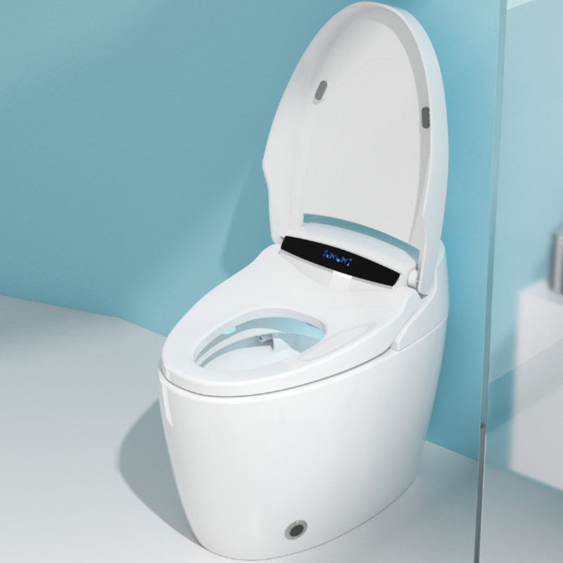 Modern White Flush Toilet Floor Mount Urine Toilet for Washroom Heating Seat Ring （Standard ) 16" Clearhalo 'Bathroom Remodel & Bathroom Fixtures' 'Home Improvement' 'home_improvement' 'home_improvement_toilets' 'Toilets & Bidets' 'Toilets' 7407874