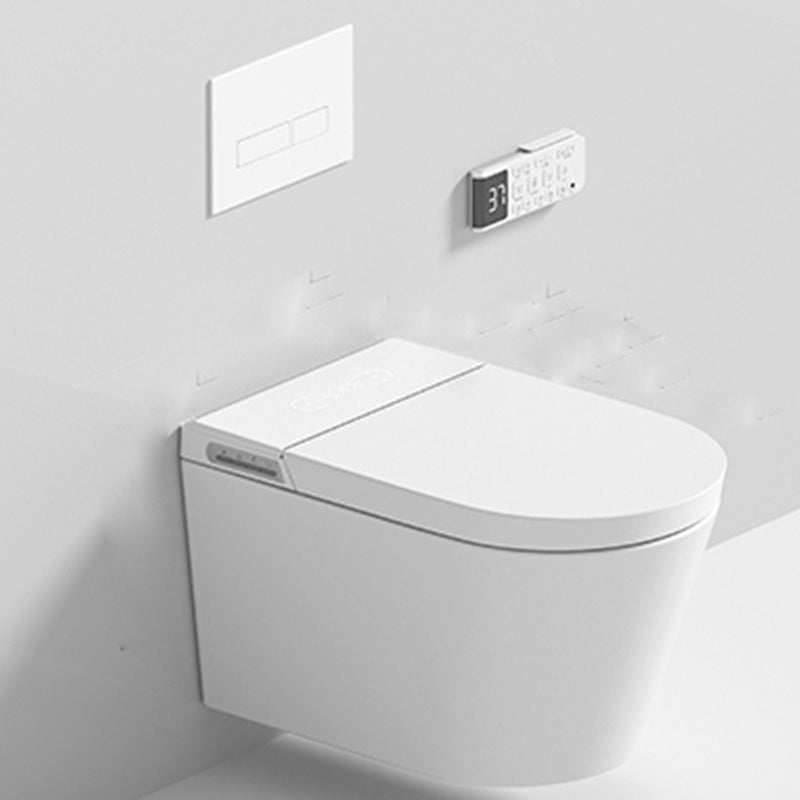 Contemporary Wall Hung Flush Toilet Heated Seat Included Urine Toilet for Washroom White Toilet with Tanker Clearhalo 'Bathroom Remodel & Bathroom Fixtures' 'Home Improvement' 'home_improvement' 'home_improvement_toilets' 'Toilets & Bidets' 'Toilets' 7408311