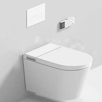Contemporary Wall Hung Flush Toilet Heated Seat Included Urine Toilet for Washroom White Toilet with Tanker Clearhalo 'Bathroom Remodel & Bathroom Fixtures' 'Home Improvement' 'home_improvement' 'home_improvement_toilets' 'Toilets & Bidets' 'Toilets' 7408311