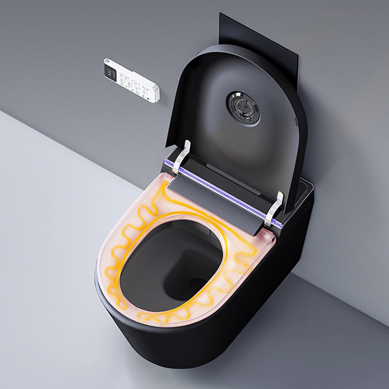 Contemporary Wall Hung Flush Toilet Heated Seat Included Urine Toilet for Washroom Clearhalo 'Bathroom Remodel & Bathroom Fixtures' 'Home Improvement' 'home_improvement' 'home_improvement_toilets' 'Toilets & Bidets' 'Toilets' 7408313