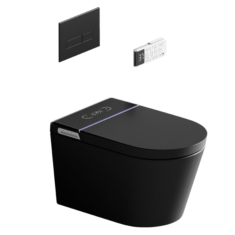 Contemporary Wall Hung Flush Toilet Heated Seat Included Urine Toilet for Washroom Clearhalo 'Bathroom Remodel & Bathroom Fixtures' 'Home Improvement' 'home_improvement' 'home_improvement_toilets' 'Toilets & Bidets' 'Toilets' 7408314