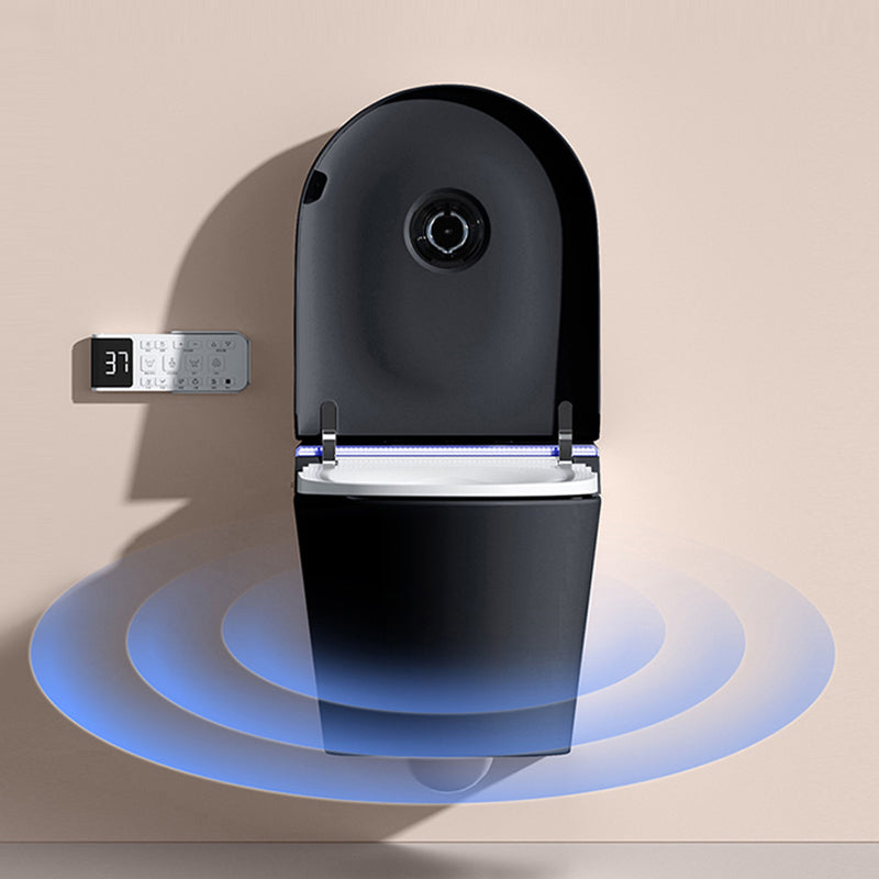 Contemporary Wall Hung Flush Toilet Heated Seat Included Urine Toilet for Washroom Clearhalo 'Bathroom Remodel & Bathroom Fixtures' 'Home Improvement' 'home_improvement' 'home_improvement_toilets' 'Toilets & Bidets' 'Toilets' 7408318