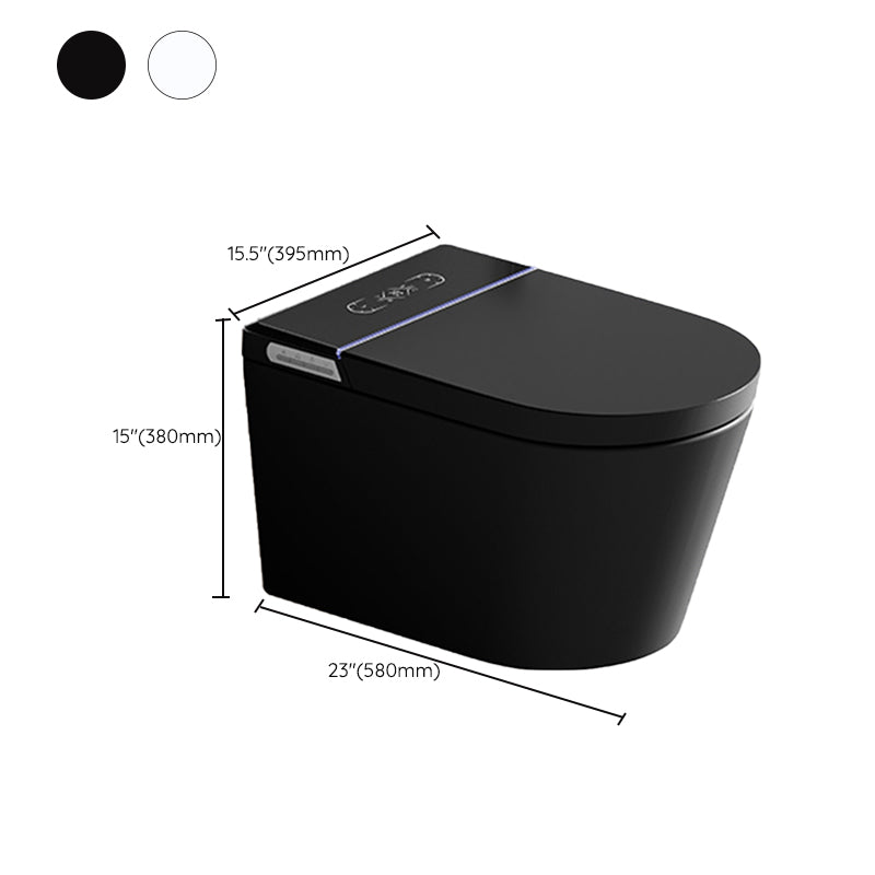 Contemporary Wall Hung Flush Toilet Heated Seat Included Urine Toilet for Washroom Clearhalo 'Bathroom Remodel & Bathroom Fixtures' 'Home Improvement' 'home_improvement' 'home_improvement_toilets' 'Toilets & Bidets' 'Toilets' 7408320