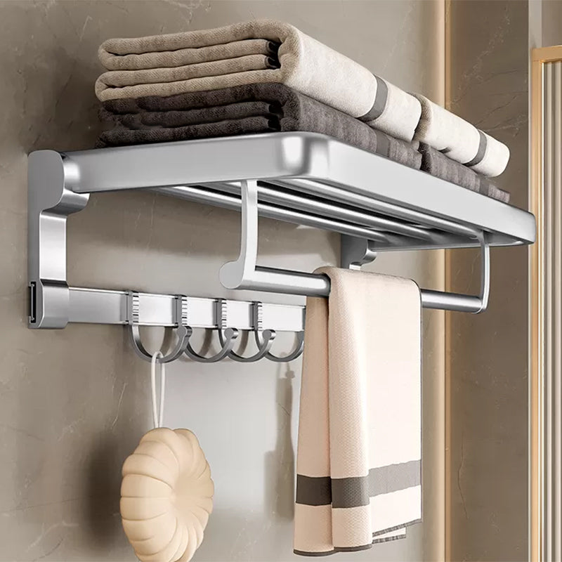 Metal Bathroom Hardware Set Adhesive Mount Bathroom Accessory Kit White Clearhalo 'Bathroom Hardware Sets' 'Bathroom Hardware' 'Bathroom Remodel & Bathroom Fixtures' 'bathroom_hardware_sets' 'Home Improvement' 'home_improvement' 'home_improvement_bathroom_hardware_sets' 7408451