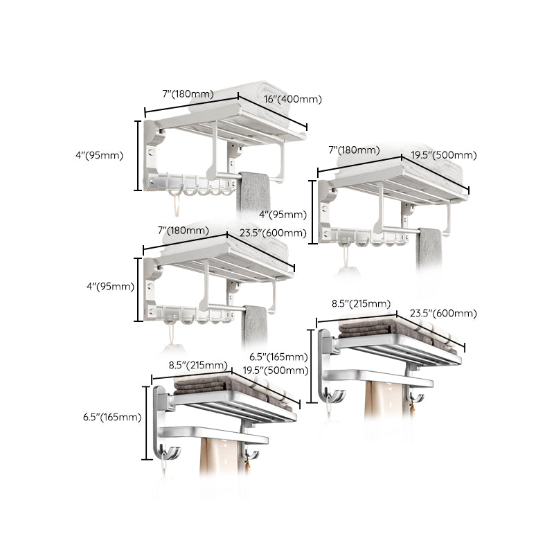Metal Bathroom Hardware Set Adhesive Mount Bathroom Accessory Kit Clearhalo 'Bathroom Hardware Sets' 'Bathroom Hardware' 'Bathroom Remodel & Bathroom Fixtures' 'bathroom_hardware_sets' 'Home Improvement' 'home_improvement' 'home_improvement_bathroom_hardware_sets' 7408476