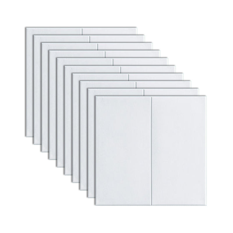 Modern Style Plastic Wall Panel Living Room Peel and Stick 3D Wall Paneling White Clearhalo 'Flooring 'Home Improvement' 'home_improvement' 'home_improvement_wall_paneling' 'Wall Paneling' 'wall_paneling' 'Walls & Ceilings' Walls and Ceiling' 7409174