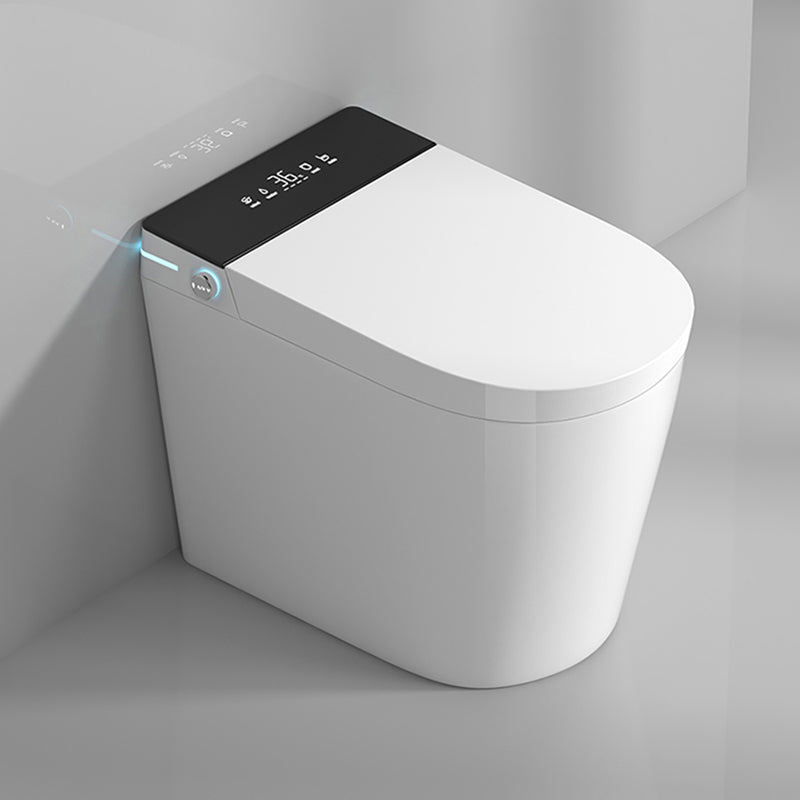 White All-In-One Smart Toilet Seat with Wireless Remote Control Clearhalo 'Bathroom Remodel & Bathroom Fixtures' 'Bidets' 'Home Improvement' 'home_improvement' 'home_improvement_bidets' 'Toilets & Bidets' 7409796