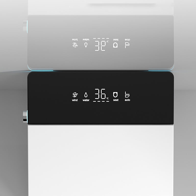 White All-In-One Smart Toilet Seat with Wireless Remote Control Clearhalo 'Bathroom Remodel & Bathroom Fixtures' 'Bidets' 'Home Improvement' 'home_improvement' 'home_improvement_bidets' 'Toilets & Bidets' 7409802