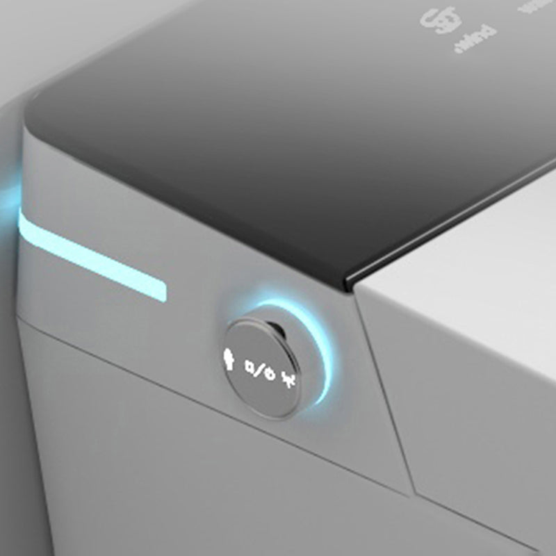 White All-In-One Smart Toilet Seat with Wireless Remote Control Clearhalo 'Bathroom Remodel & Bathroom Fixtures' 'Bidets' 'Home Improvement' 'home_improvement' 'home_improvement_bidets' 'Toilets & Bidets' 7409803