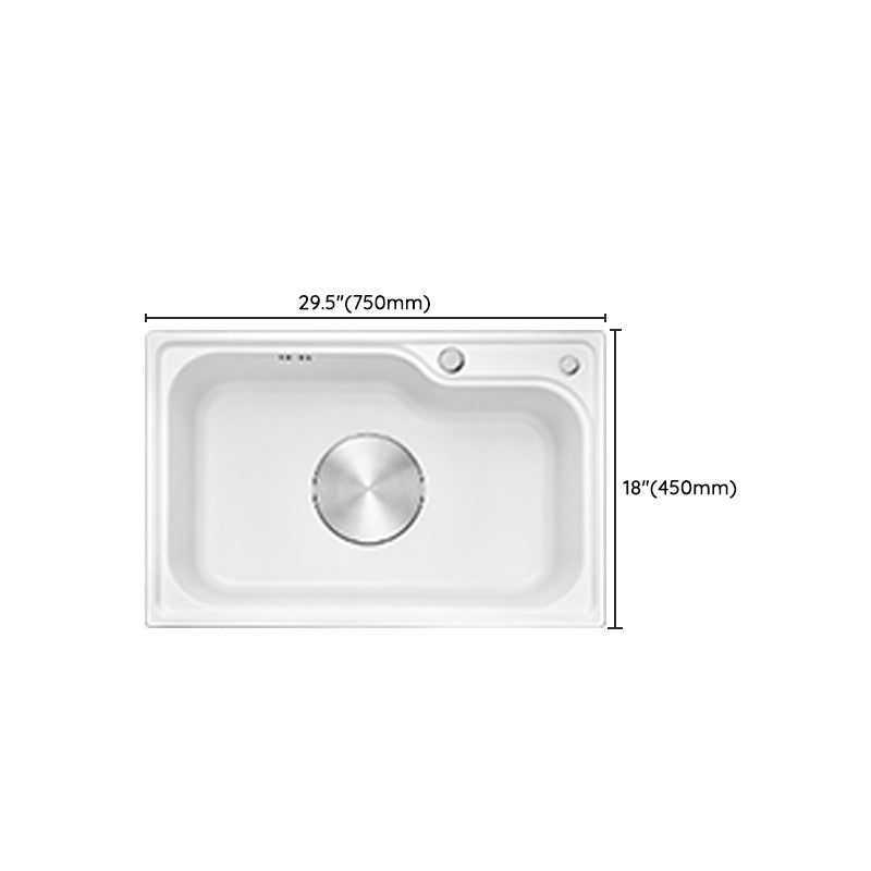 Contemporary Style Kitchen Sink Kitchen Sink with Basket Strainer Clearhalo 'Home Improvement' 'home_improvement' 'home_improvement_kitchen_sinks' 'Kitchen Remodel & Kitchen Fixtures' 'Kitchen Sinks & Faucet Components' 'Kitchen Sinks' 'kitchen_sinks' 7409950