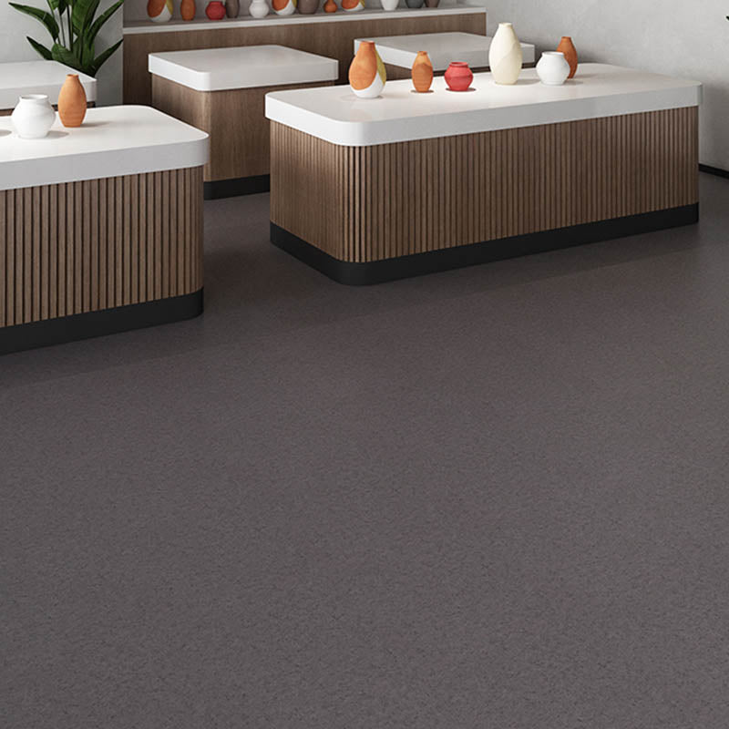 Waterproof PVC Flooring Self-Stick Fire Resistant PVC Flooring Black-Gray Clearhalo 'Flooring 'Home Improvement' 'home_improvement' 'home_improvement_vinyl_flooring' 'Vinyl Flooring' 'vinyl_flooring' Walls and Ceiling' 7410313