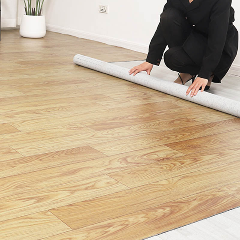 Wooden Effect PVC Flooring Waterproof Fire Resistant Smooth PVC Flooring Clearhalo 'Flooring 'Home Improvement' 'home_improvement' 'home_improvement_vinyl_flooring' 'Vinyl Flooring' 'vinyl_flooring' Walls and Ceiling' 7410337
