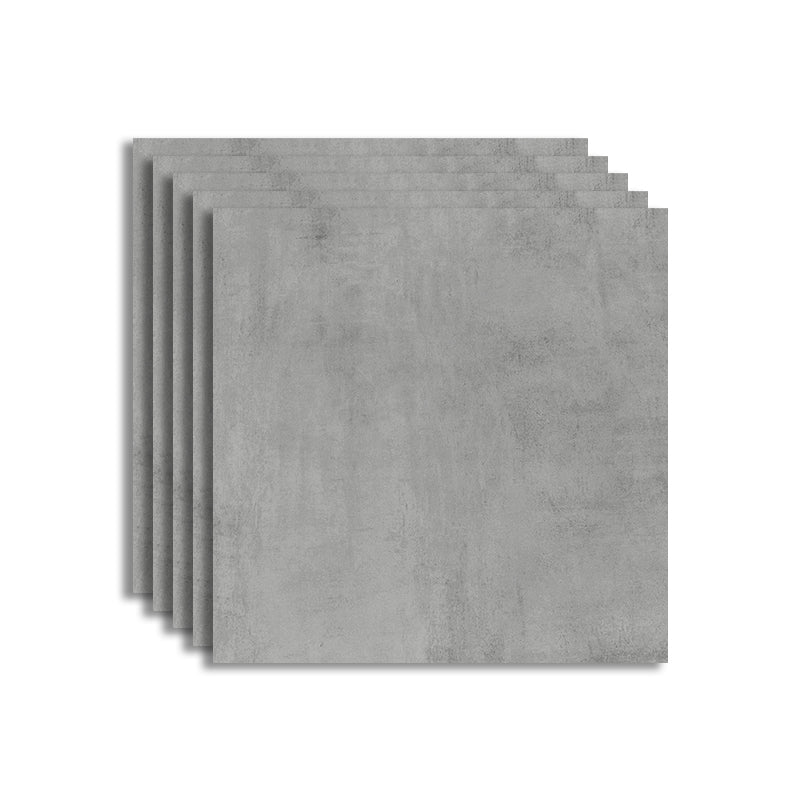 Floor Tile Square Scratch Resistant Ceramic Marble Print Non-Skid Matter Floor Tile Silver Gray Clearhalo 'Floor Tiles & Wall Tiles' 'floor_tiles_wall_tiles' 'Flooring 'Home Improvement' 'home_improvement' 'home_improvement_floor_tiles_wall_tiles' Walls and Ceiling' 7410546
