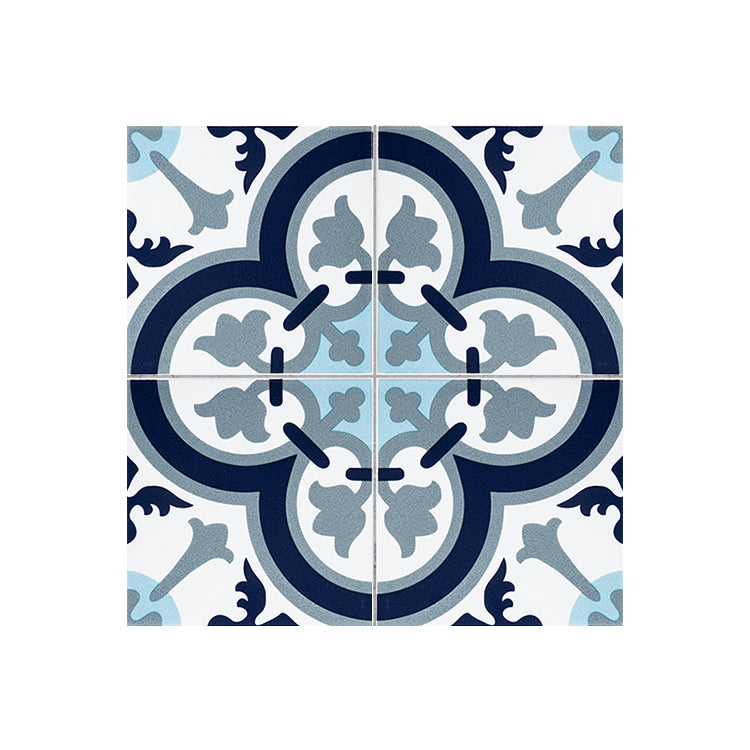 Blue Vintage Pattern Wall Tiles Natural Stone Rectangular Tiles Clearhalo 'Floor Tiles & Wall Tiles' 'floor_tiles_wall_tiles' 'Flooring 'Home Improvement' 'home_improvement' 'home_improvement_floor_tiles_wall_tiles' Walls and Ceiling' 7410576