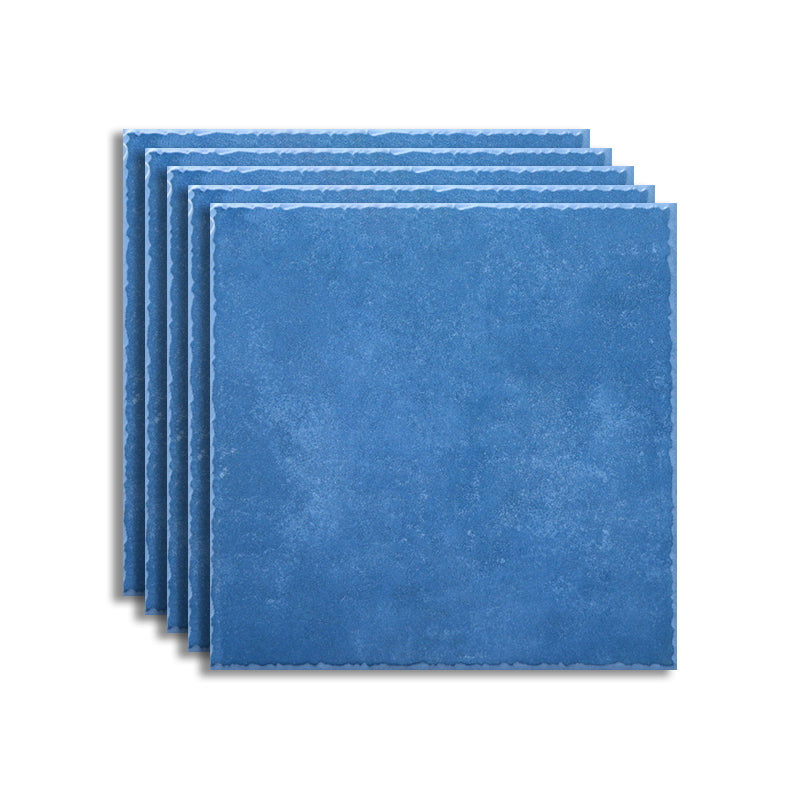 Floor Tiles Square Ceramic Matte Vintage Scratch Resistant Floor Tiles Royal Blue Clearhalo 'Floor Tiles & Wall Tiles' 'floor_tiles_wall_tiles' 'Flooring 'Home Improvement' 'home_improvement' 'home_improvement_floor_tiles_wall_tiles' Walls and Ceiling' 7410604