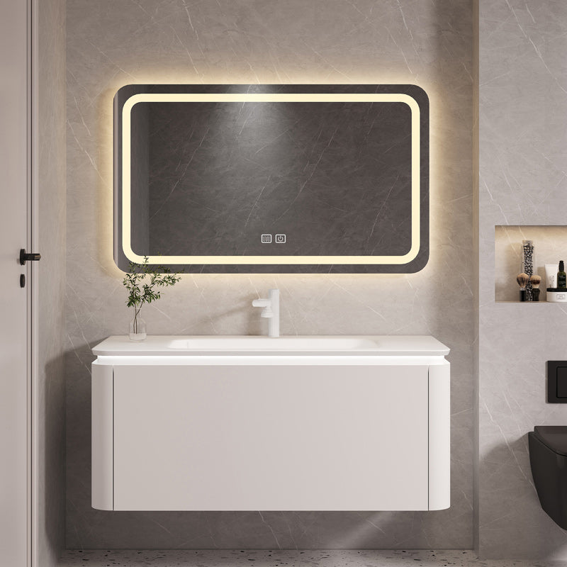 Wall Mount Bathroom Vanity Faucet Included Modern Bathroom Vanity Set Clearhalo 'Bathroom Remodel & Bathroom Fixtures' 'Bathroom Vanities' 'bathroom_vanities' 'Home Improvement' 'home_improvement' 'home_improvement_bathroom_vanities' 7410801