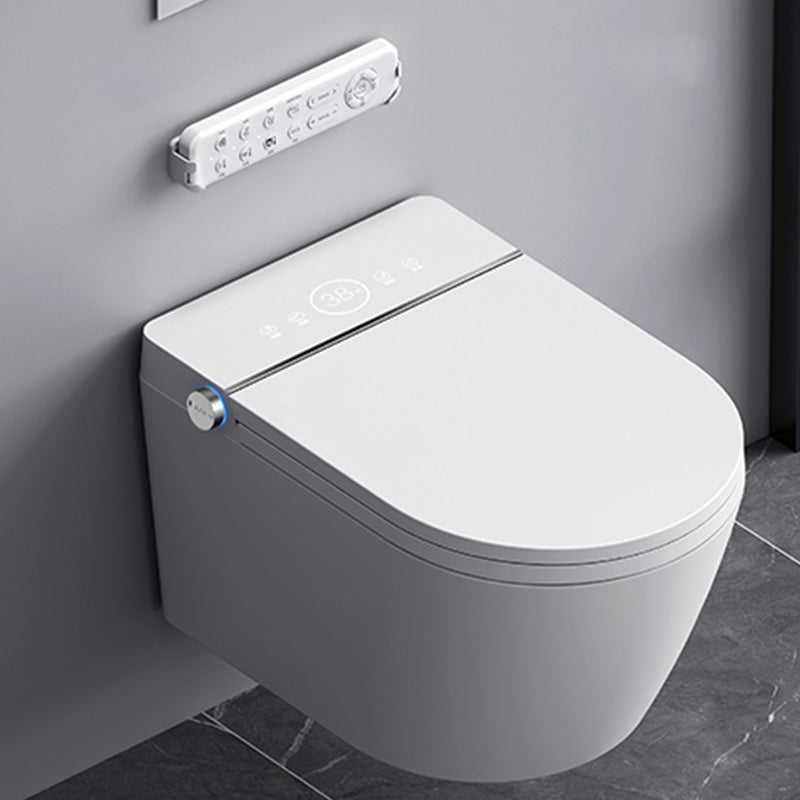 Contemporary Wall Mount Flush Toilet Slow Close Seat Included Urine Toilet for Washroom White Clearhalo 'Bathroom Remodel & Bathroom Fixtures' 'Home Improvement' 'home_improvement' 'home_improvement_toilets' 'Toilets & Bidets' 'Toilets' 7411520