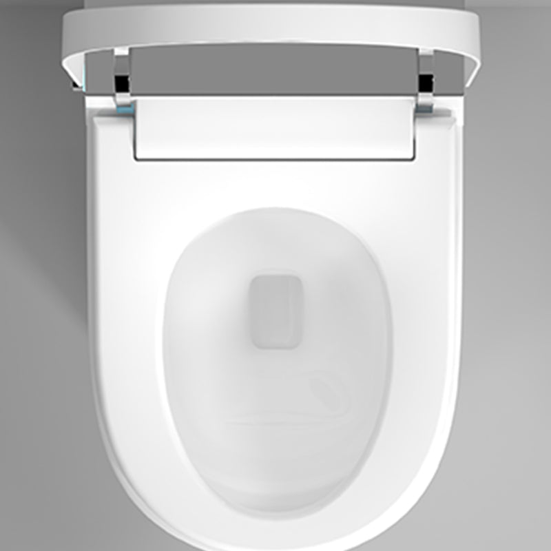 Contemporary One Piece Flush Toilet Heated Seat Included Toilet Bowl for Bathroom Clearhalo 'Bathroom Remodel & Bathroom Fixtures' 'Home Improvement' 'home_improvement' 'home_improvement_toilets' 'Toilets & Bidets' 'Toilets' 7411538