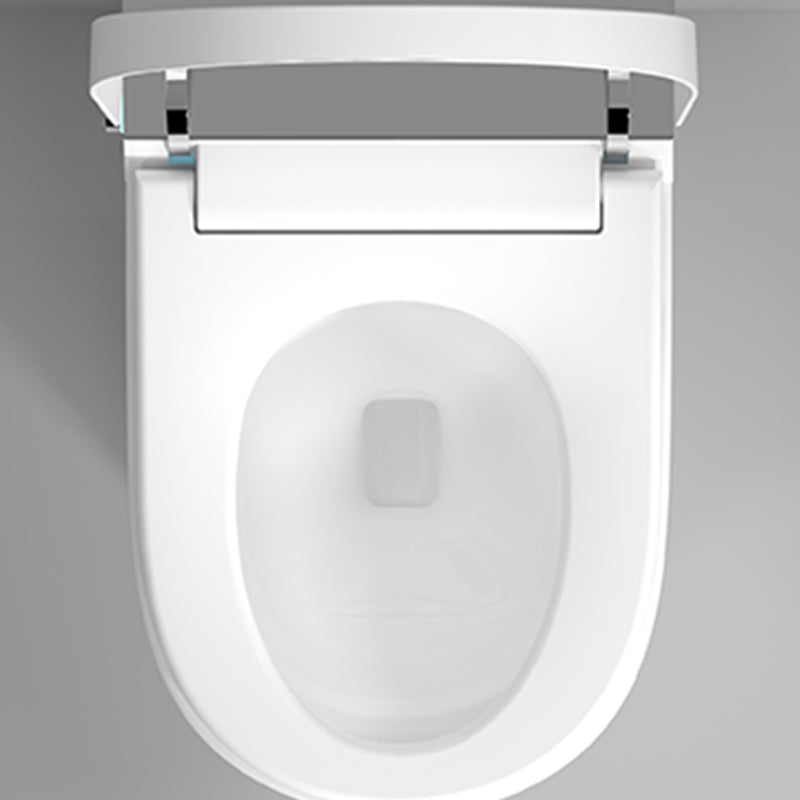 Contemporary One Piece Flush Toilet Heated Seat Included Toilet Bowl for Bathroom Clearhalo 'Bathroom Remodel & Bathroom Fixtures' 'Home Improvement' 'home_improvement' 'home_improvement_toilets' 'Toilets & Bidets' 'Toilets' 7411538