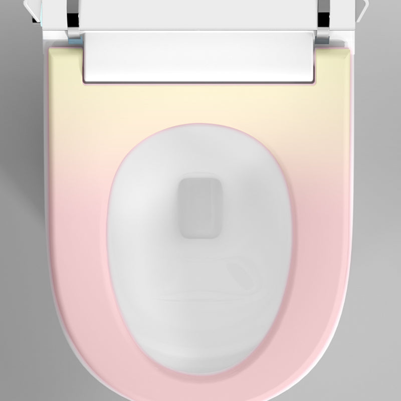 Contemporary One Piece Flush Toilet Heated Seat Included Toilet Bowl for Bathroom Clearhalo 'Bathroom Remodel & Bathroom Fixtures' 'Home Improvement' 'home_improvement' 'home_improvement_toilets' 'Toilets & Bidets' 'Toilets' 7411543