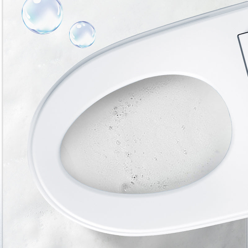 Contemporary Ceramic Flush Toilet Heated Seat Included Toilet Bowl for Washroom Clearhalo 'Bathroom Remodel & Bathroom Fixtures' 'Home Improvement' 'home_improvement' 'home_improvement_toilets' 'Toilets & Bidets' 'Toilets' 7411574