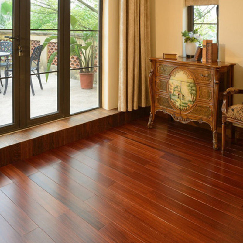 Modern Tile Flooring Wire Brushed Click Lock Wood Flooring Tiles Clearhalo 'Flooring 'Hardwood Flooring' 'hardwood_flooring' 'Home Improvement' 'home_improvement' 'home_improvement_hardwood_flooring' Walls and Ceiling' 7411745