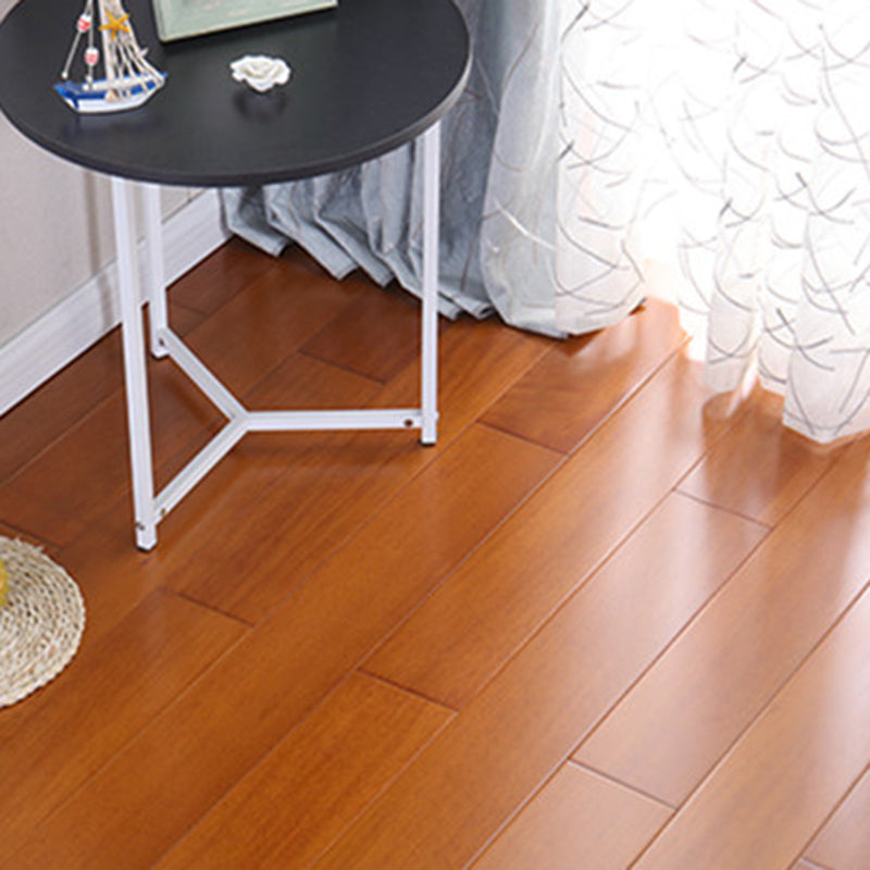 Modern Tile Flooring Wire Brushed Click Lock Wood Flooring Tiles Brown Yellow Clearhalo 'Flooring 'Hardwood Flooring' 'hardwood_flooring' 'Home Improvement' 'home_improvement' 'home_improvement_hardwood_flooring' Walls and Ceiling' 7411746