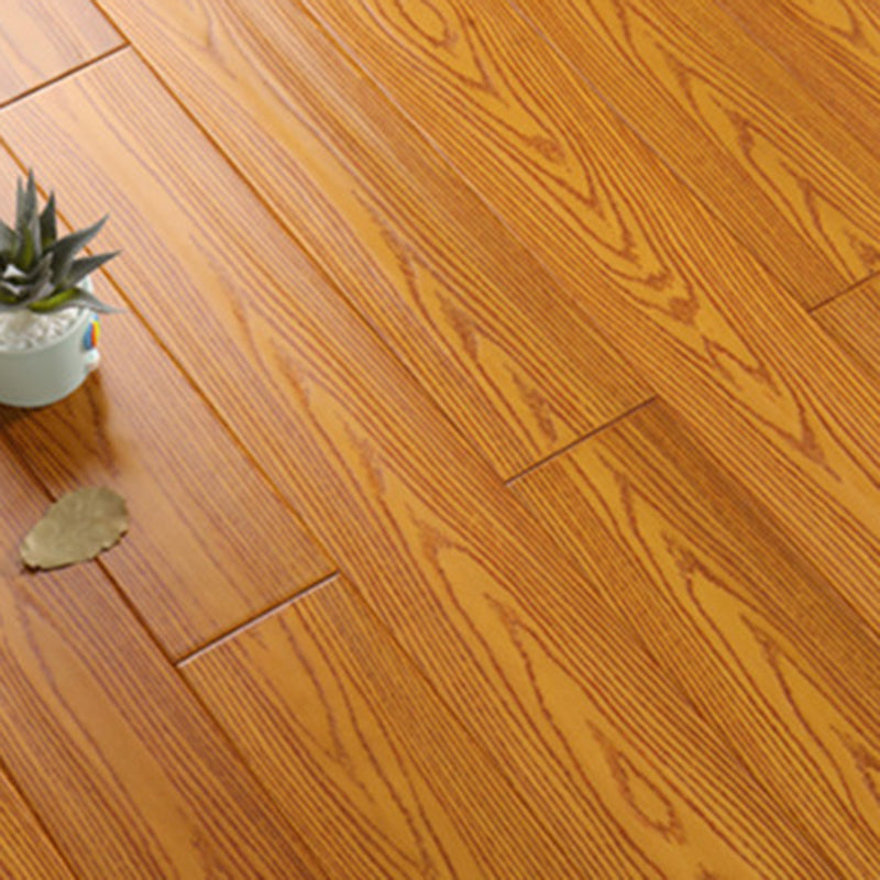 Modern Tile Flooring Wire Brushed Click Lock Wood Flooring Tiles Light Coffee Clearhalo 'Flooring 'Hardwood Flooring' 'hardwood_flooring' 'Home Improvement' 'home_improvement' 'home_improvement_hardwood_flooring' Walls and Ceiling' 7411756