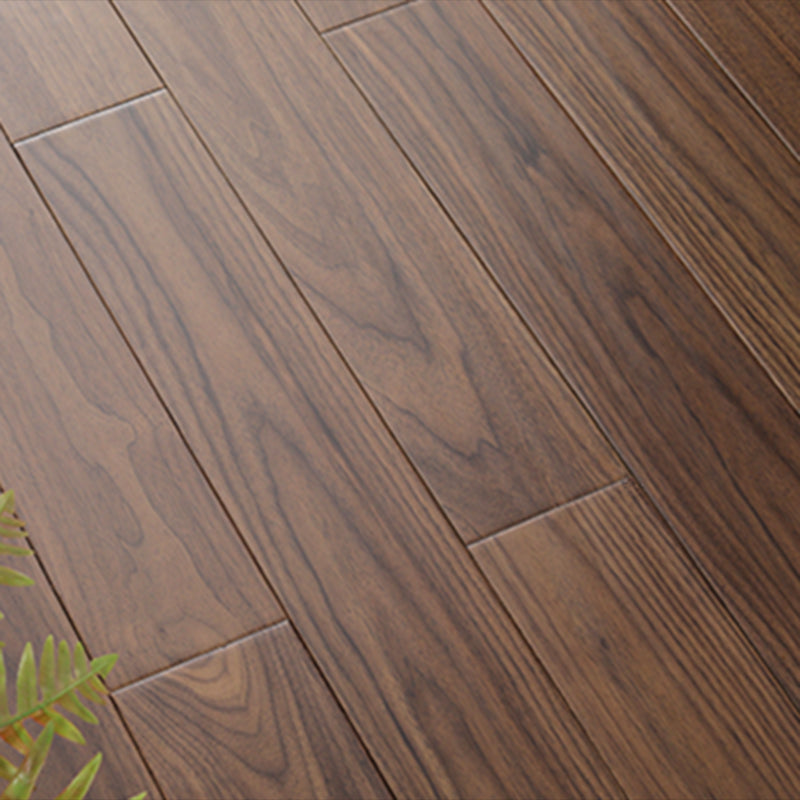 Modern Tile Flooring Wire Brushed Click Lock Wood Flooring Tiles Brown Black Clearhalo 'Flooring 'Hardwood Flooring' 'hardwood_flooring' 'Home Improvement' 'home_improvement' 'home_improvement_hardwood_flooring' Walls and Ceiling' 7411766