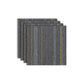 Modern Carpet Tiles Level Loop Self Adhesive Stain Resistant Carpet Tile Dark Gray-Yellow 4-Piece Set Clearhalo 'Carpet Tiles & Carpet Squares' 'carpet_tiles_carpet_squares' 'Flooring 'Home Improvement' 'home_improvement' 'home_improvement_carpet_tiles_carpet_squares' Walls and Ceiling' 7412506
