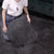Modern Square Plastic Floor Water Resistant Peel & Stick Floor Tiles Matte Black Clearhalo 'Flooring 'Home Improvement' 'home_improvement' 'home_improvement_vinyl_flooring' 'Vinyl Flooring' 'vinyl_flooring' Walls and Ceiling' 7412555
