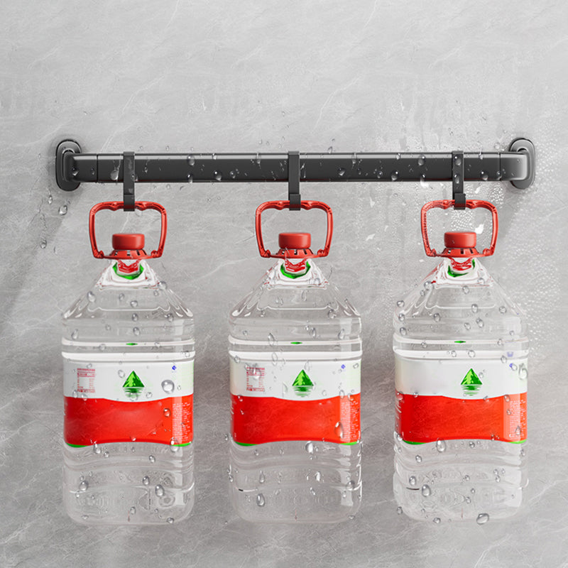 Modern Metal Bathroom Hardware Adhesive Mount Bathroom Accessory Kit Clearhalo 'Bathroom Hardware Sets' 'Bathroom Hardware' 'Bathroom Remodel & Bathroom Fixtures' 'bathroom_hardware_sets' 'Home Improvement' 'home_improvement' 'home_improvement_bathroom_hardware_sets' 7413230